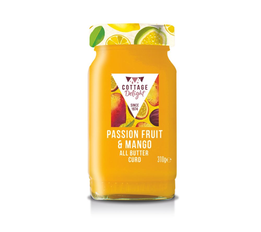 Passion Fruit & Mango All Butter Curd von Cottage Delight (310 g)