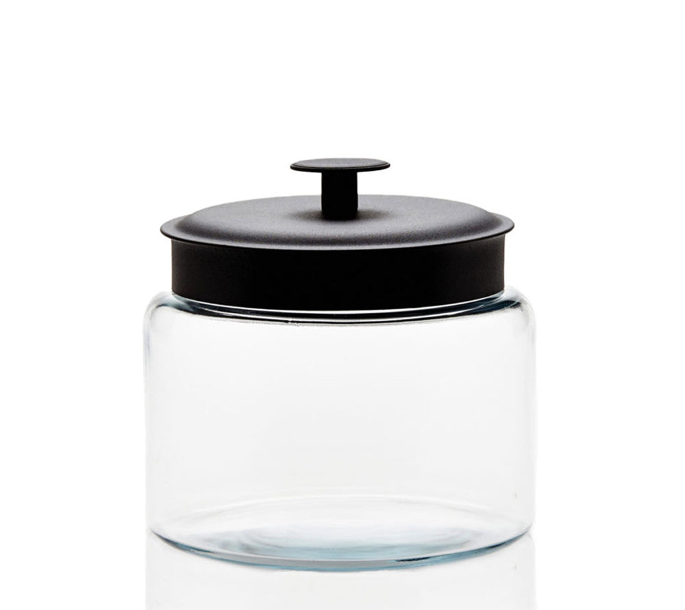 Mini Montana® Jar mit schwarzem Deckel von Anchor Hocking (64 oz)