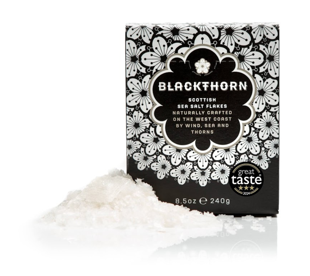 Blackthorn Sea Salt kaufen – handgeschöpftes Meersalz aus Schottland, intensiv im Geschmack