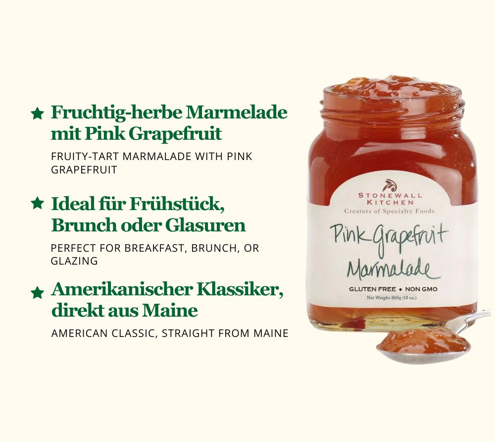 Pink Grapefruit Marmelade von Stonewall Kitchen bei American Heritage