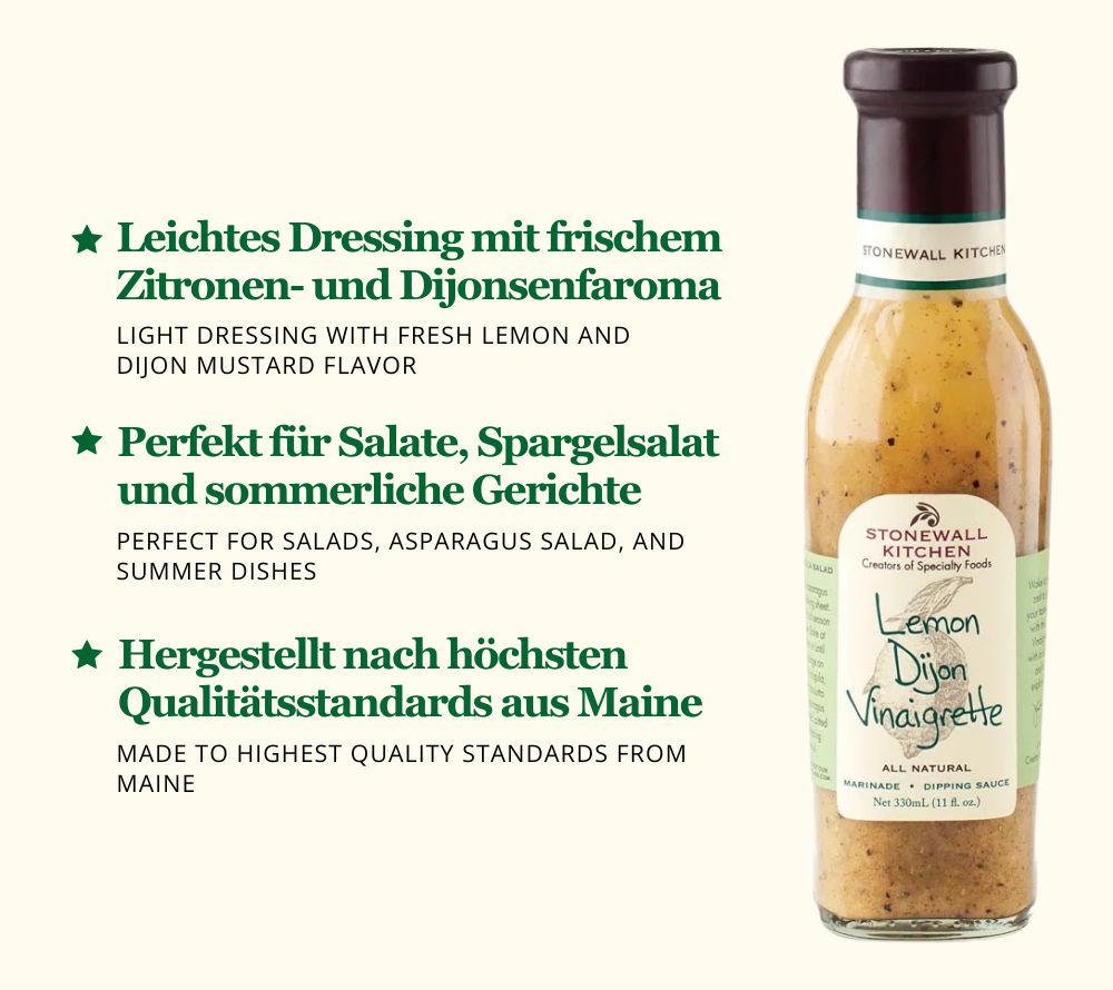 Lemon Dijon Vinaigrette Dressing von Stonewall Kitchen