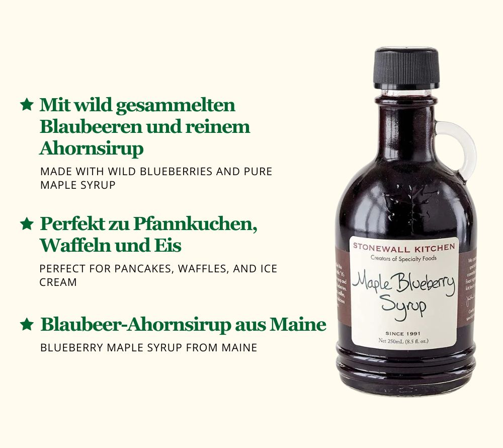 Stonewall Kitchen Maple Blueberry Syrup bei American Heritage