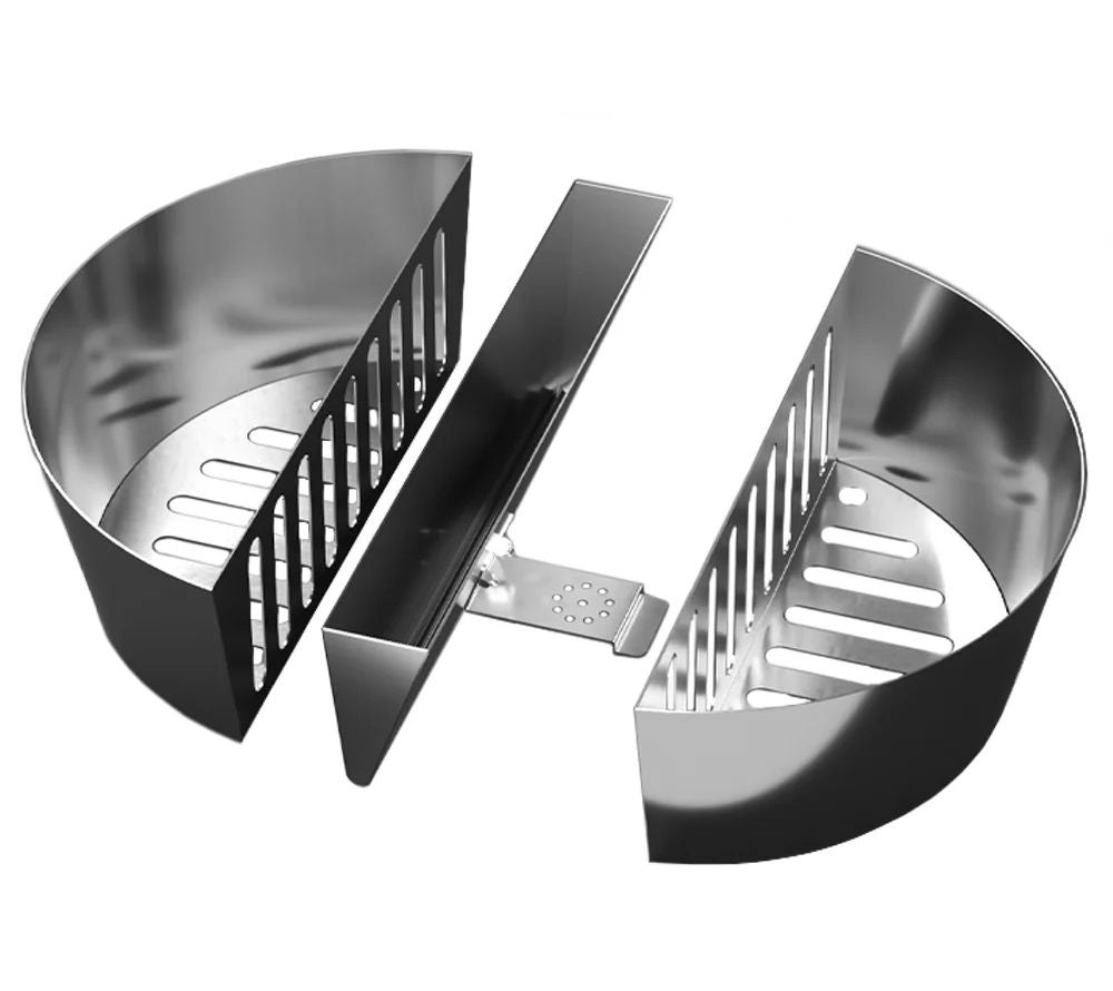 Slow 'N Sear® FireBaskets+ 2-in-1 charcoal basket and water tank