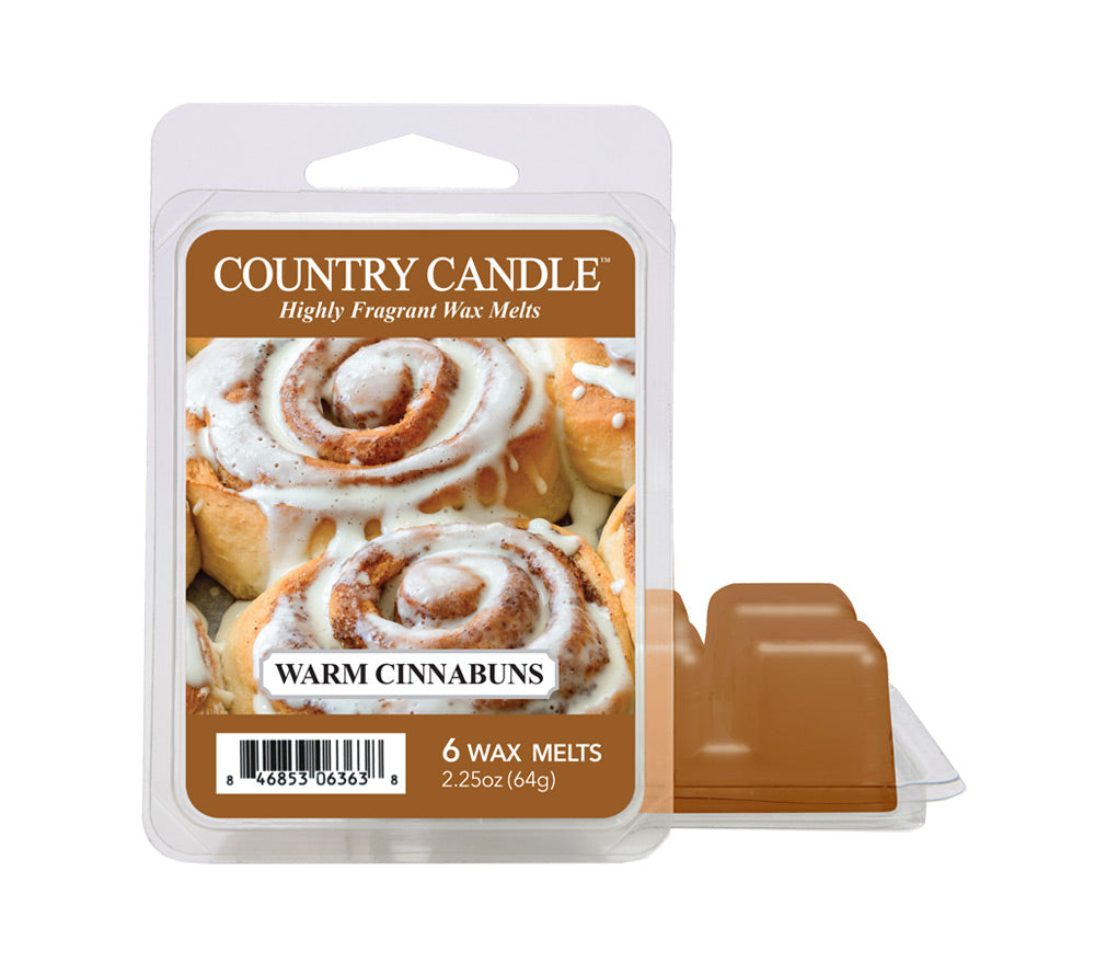Wax Melts Warm Cinnabuns, 6er Pack Warm Cinnabuns Duftkerze ♥ Aus der Herbstkollektion von Country Candle ♥ Importiert aus den USA ♥ Jetzt bestellen!