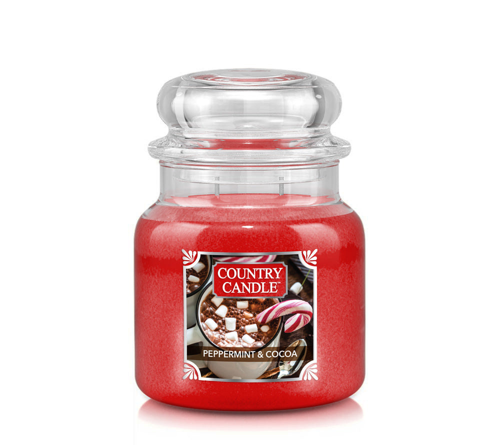 Peppermint & Cocoa Duftkerze – Pfefferminz, Schokolade & Vanille für Winterabende