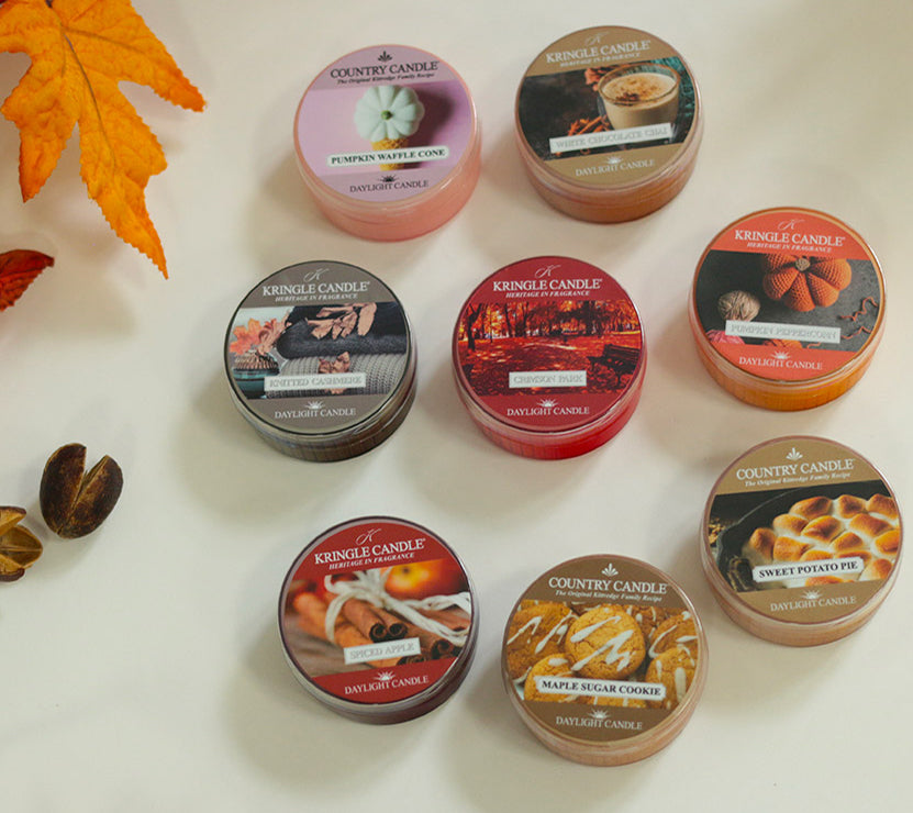 Daylight Bundle Herbstfavoriten Kringle & Country Candle online kaufen – 8 herbstliche Düfte entdecken