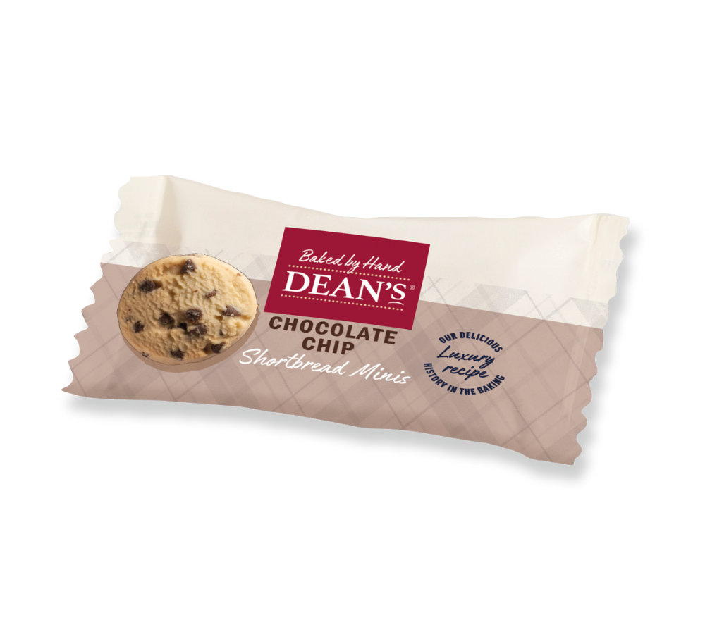 Shortbread Single All Butter Chocolate Chips Minis von Dean's (100 x 10 g)