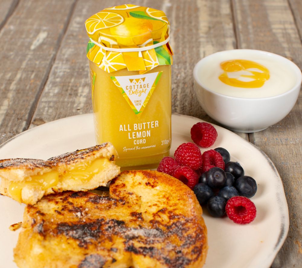 All Butter Lemon Curd von Cottage Delight kaufen – Cremige Zitronenbutter, ideal für Frühstück & Desserts