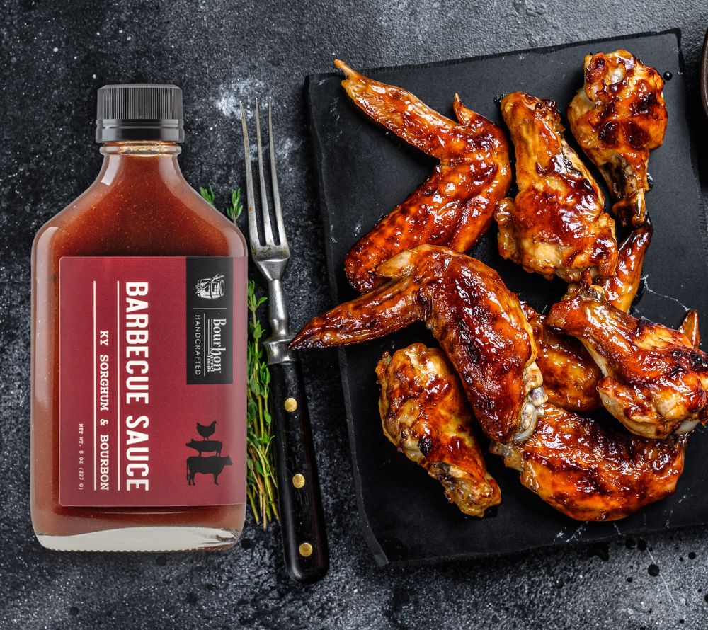 Bourbon Barrel Foods BBQ Sauce online bestellen – Kentucky Bourbon, Sorghum, süß-rauchig, vielseitig
