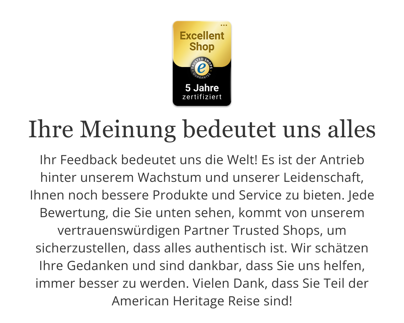 DE - Trusted Shops 5yr Excellence Award mobile