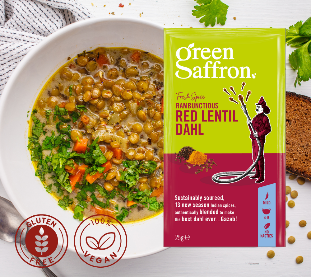 Red Lentil Dahl Gewürz von Green Saffron online bestellen – 13 Aromen aus nachhaltigem Anbau