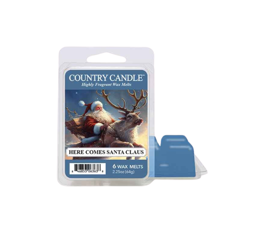 Wax Melts Here Comes Santa Claus, 6er Pack kaufen ✚ Kringle Candle ✚ In allen Größen ✚ Große Auswahl ✚ Made in USA ✚ Weltweiter Versand