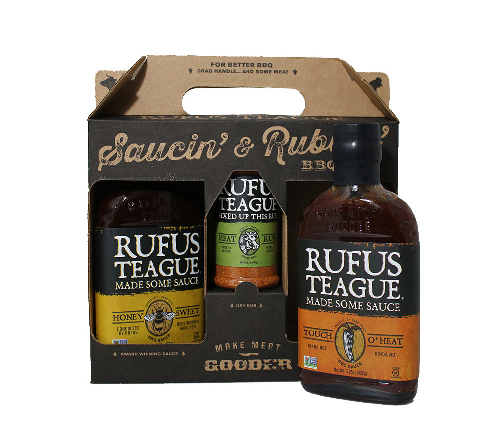 Rufus Teague Geschenkset Saucin' & Rubbin' online bestellen – BBQ-Saucen & Rub für Grillfans