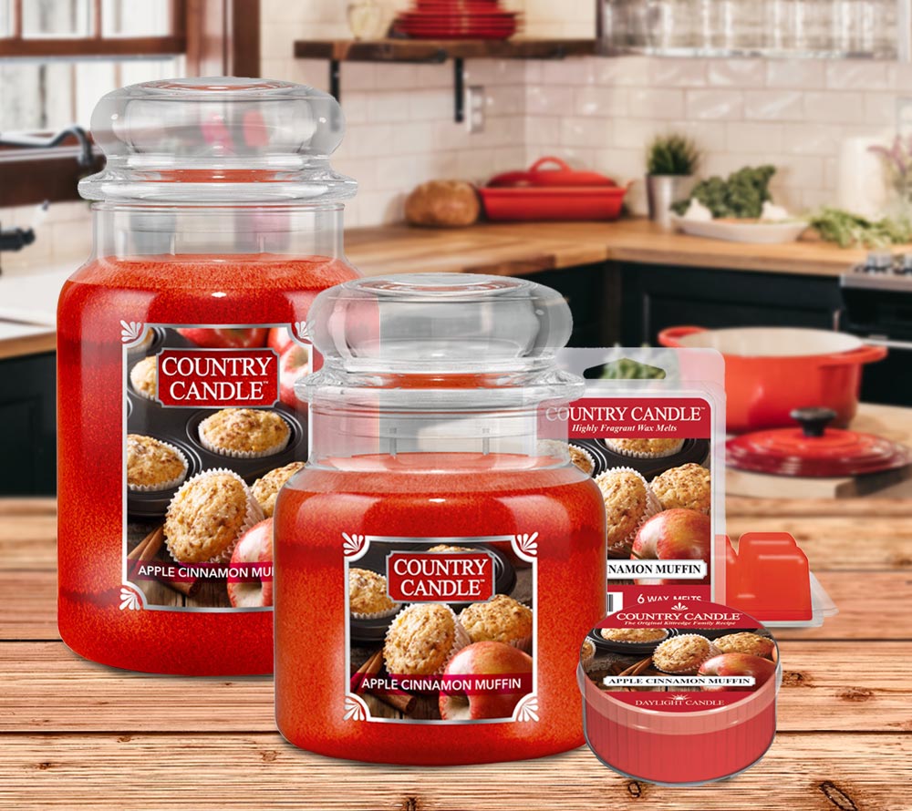Country Candle Apple Cinnamon Muffin Duftkerze online bestellen – Apfel, Zimt & Vanille