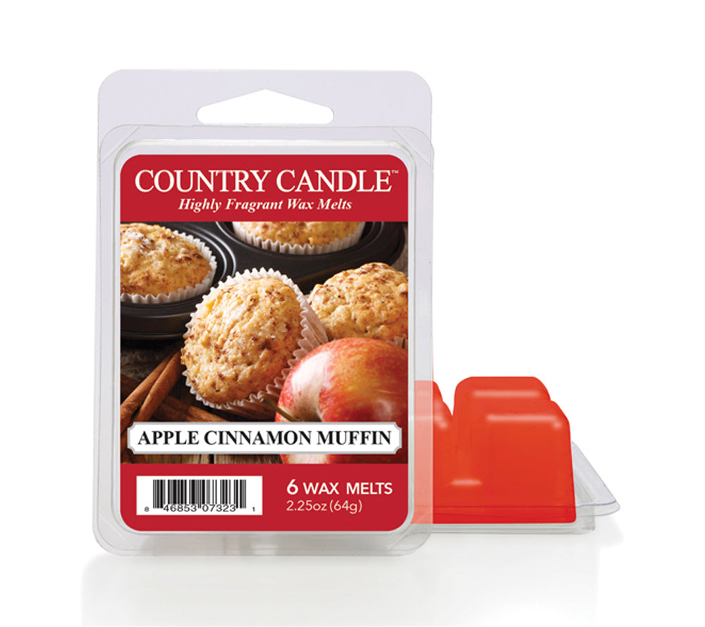 Country Candle Apple Cinnamon Muffin Wax Melts online bestellen – Apfel, Zimt & Vanille, 6er Pack