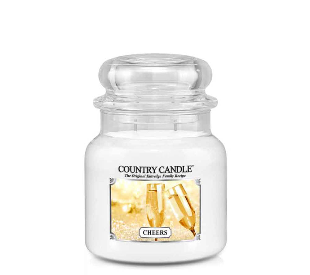 Cheers Duftkerze von Country Candle – Spritzig-herber Duft mit floraler Note für festliche Momente