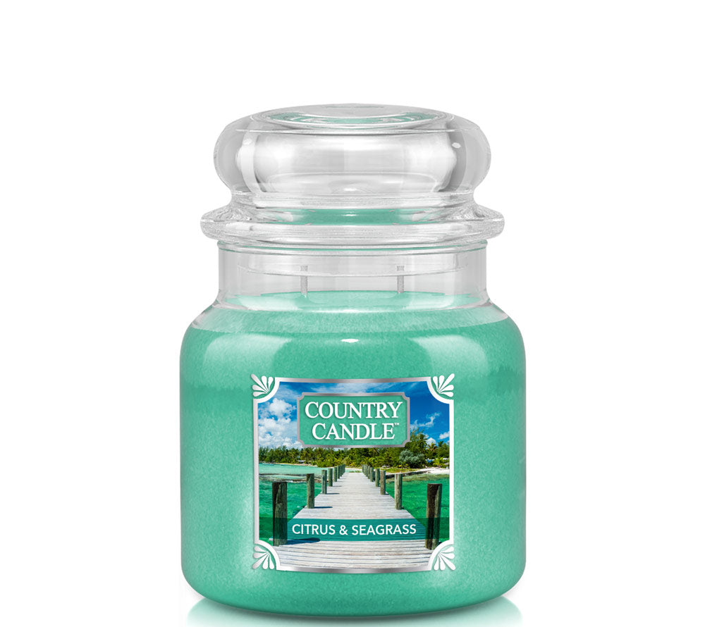 Citrus & Seagrass Duftkerze von Country Candle – frischer Sommerduft mit Zitrus & Minze