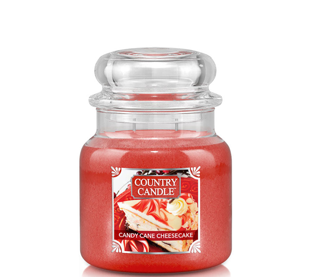 Country Candle Candy Cane Cheesecake Duftkerze – Zitrone, Minze & Karamell für winterliche Abende