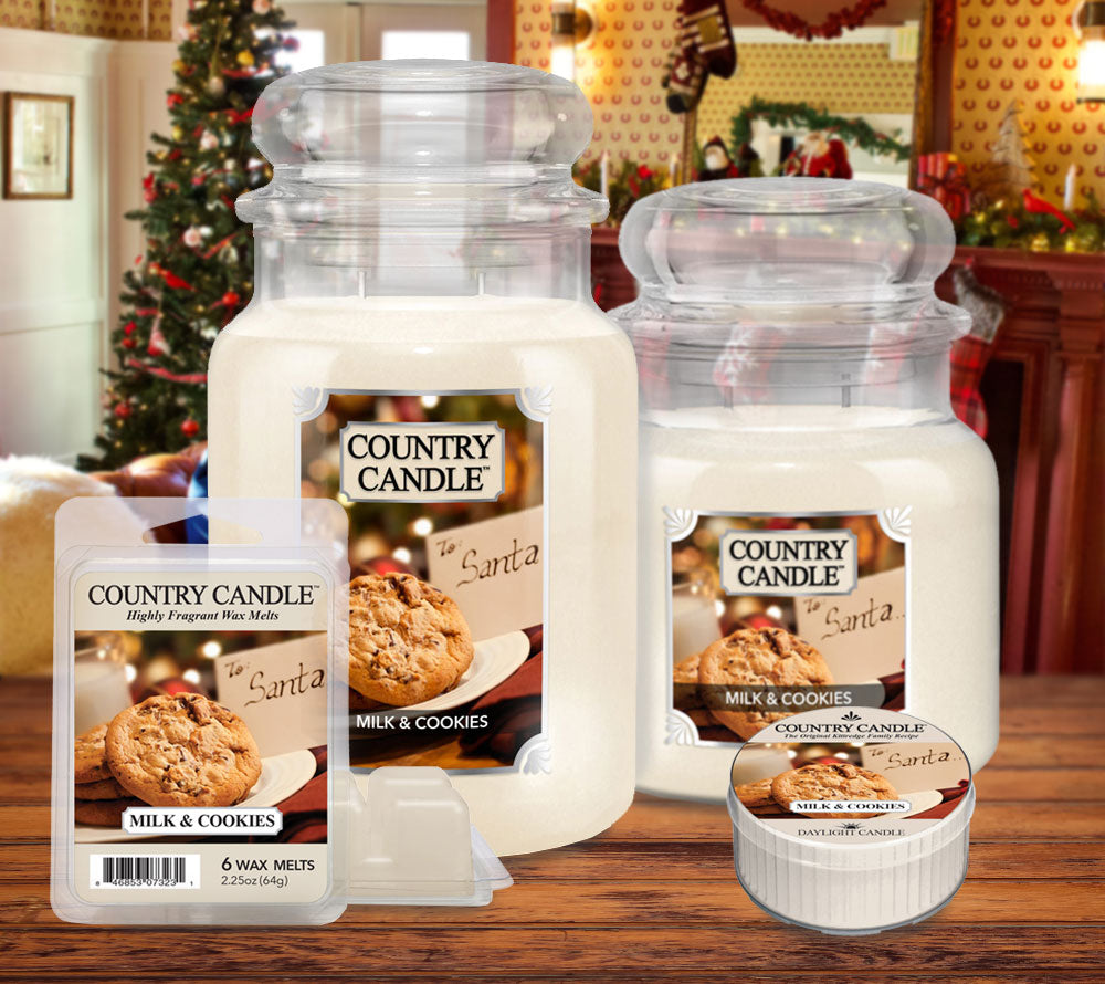 Milk & Cookies Duftkerze – Süßer Weihnachtsduft mit Keksen, Vanille und Zimt für gemütliche Winterabende zuhause