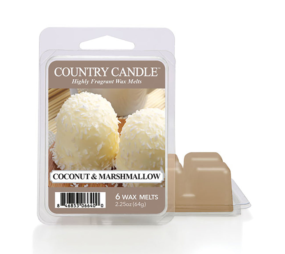 Coconut Marshmallow Wax Melts – Kokos, Marshmallow & Vanille für gemütliche Momente, 6er Pack