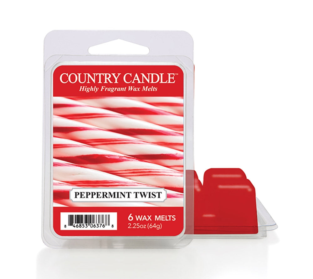 Peppermint Twist Wax Melts online kaufen – Minze & süße Noten, festlicher Weihnachtsduft, 6er Pack
