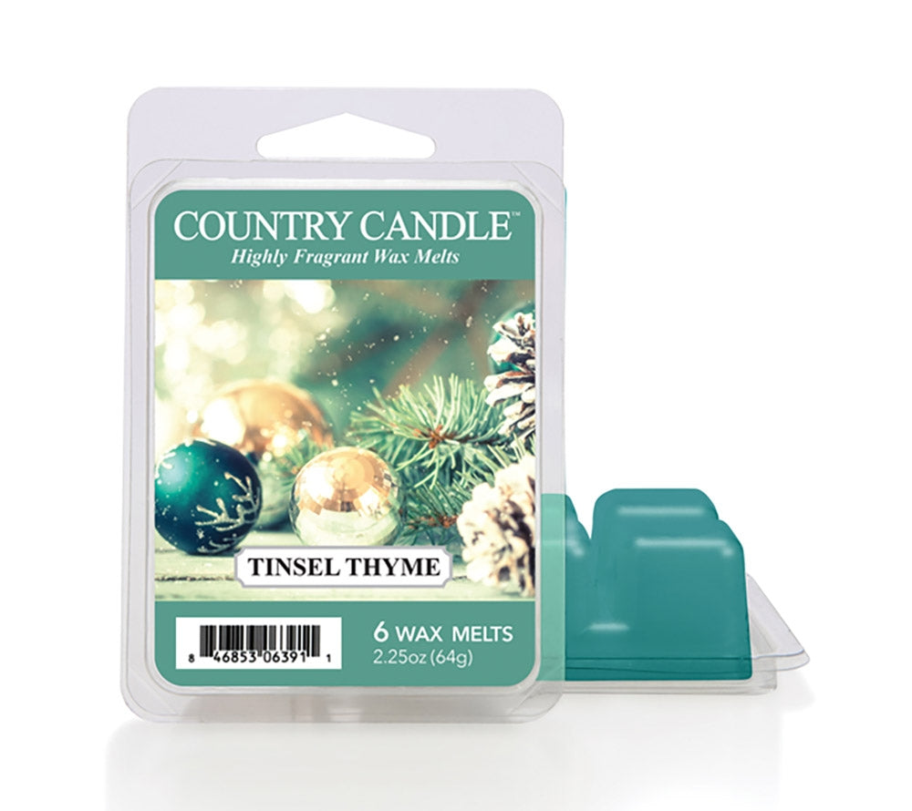 Tinsel Thyme Wax Melts online kaufen – Würzig, Granatapfel & Moschus, festlicher Weihnachtsduft, 6er Pack