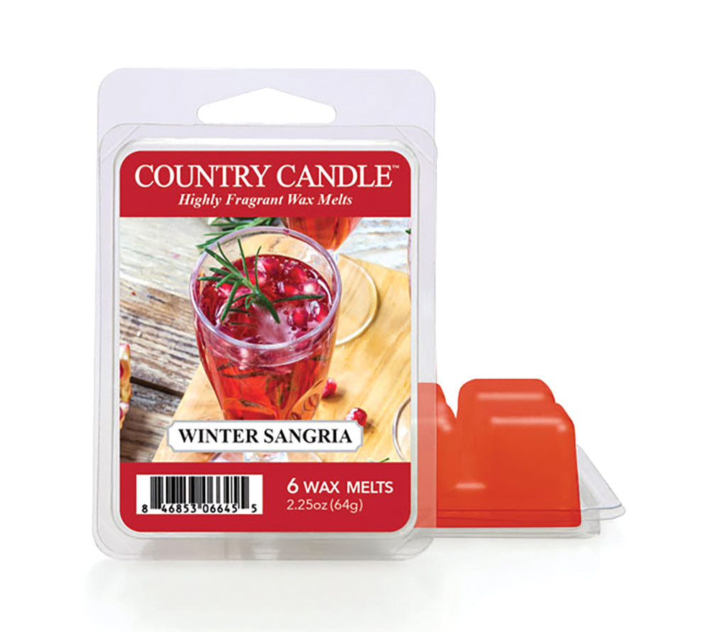 Winter Sangria Wax Melts von Country Candle online kaufen – Granatapfel, Pflaume & Apfel, 6er Pack