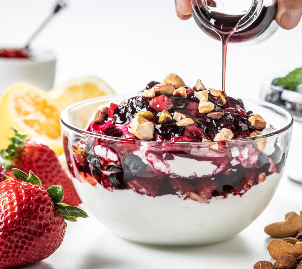 Strawberry Ahornsirup von Crown Maple online bestellen – fruchtig, ideal für Müsli & Desserts