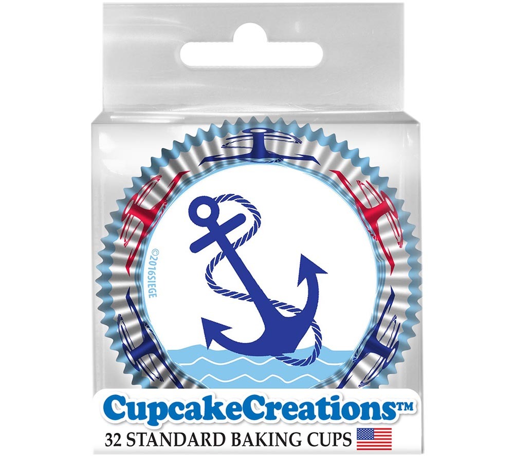 Cupcake-Backförmchen Anchors Away