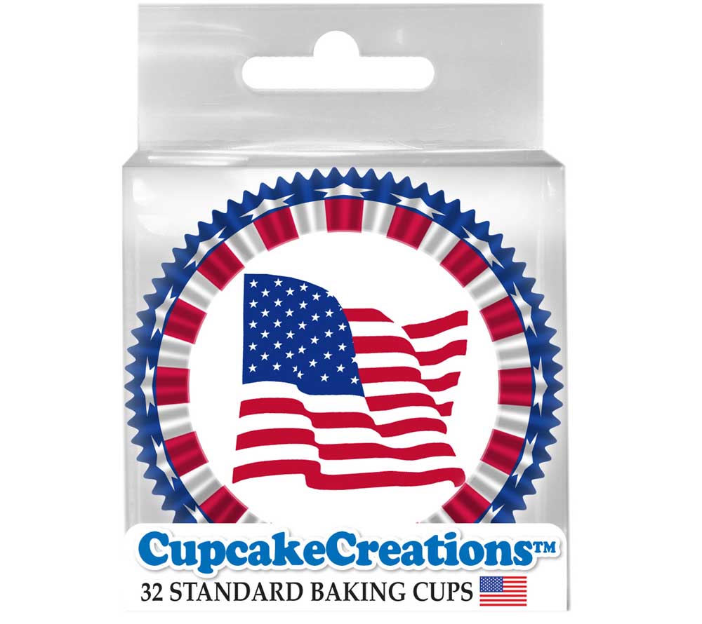 Cupcake Backförmchen Stars & Stripes von Cupcake Creations