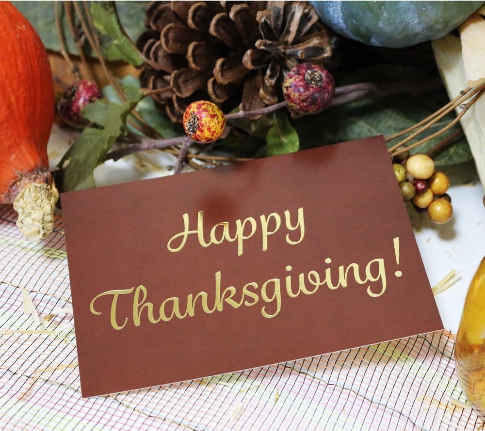 Happy Thanksgiving Grußkarte von American Heritage kaufen – Golddruck online bestellen