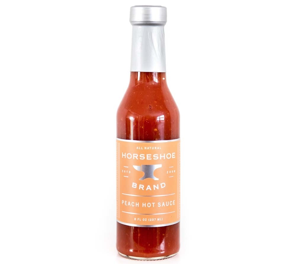 Peach Hot Sauce von Horseshoe Brand