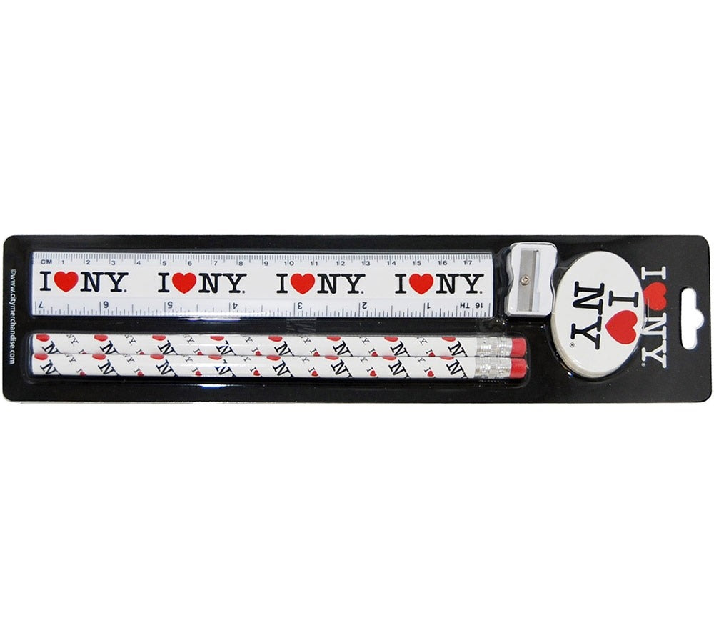 Pencil Set „I love New York“ Weiß