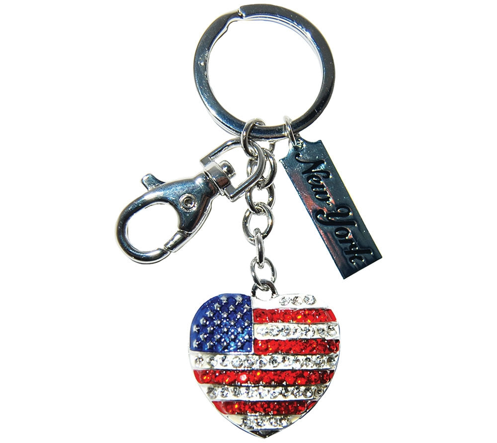 USA Flag Keyring