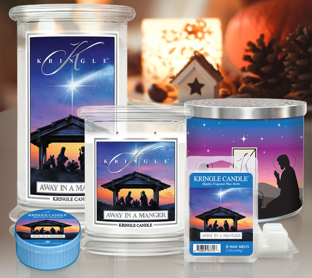 Away in a Manger Duftkerze von Kringle Candle kaufen – Festlicher Duft mit Orange, Zimt & Nelke
