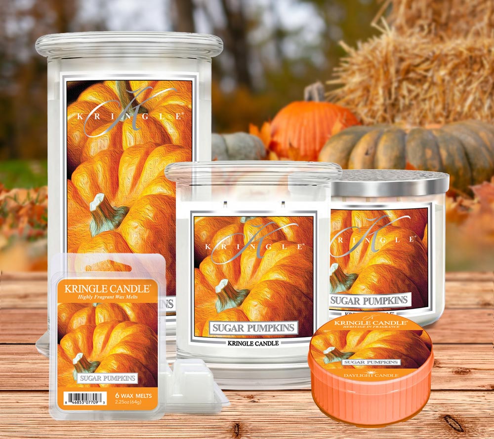 Duftkerze Sugar Pumpkins ♥ Fruchtiger & süßlicher Duft ♥  Für ein typisches Herbstgefühl ♥  Importiert aus den USA » Jetzt schnuppern!