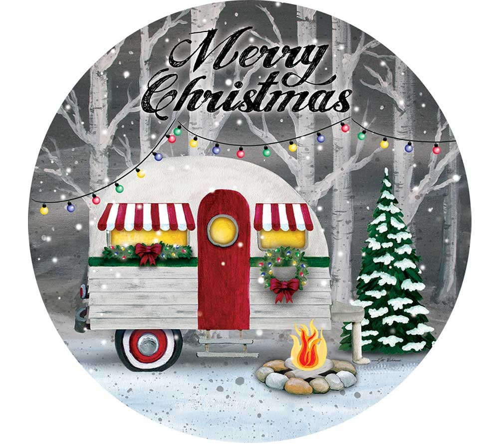 Christmas Camper Magnet