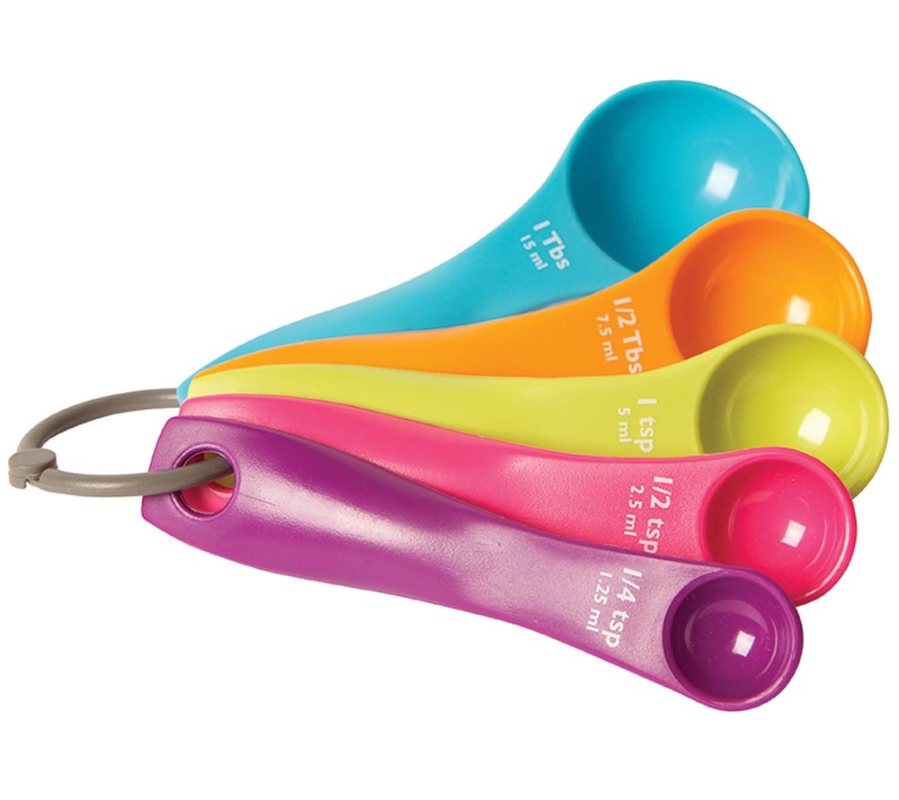 Bunte Messlöffel aus Kunststoff - Spoons von Fox Run