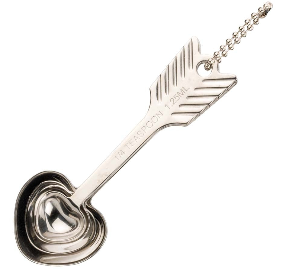 Messlöffel in Herzchenform 4er-Set