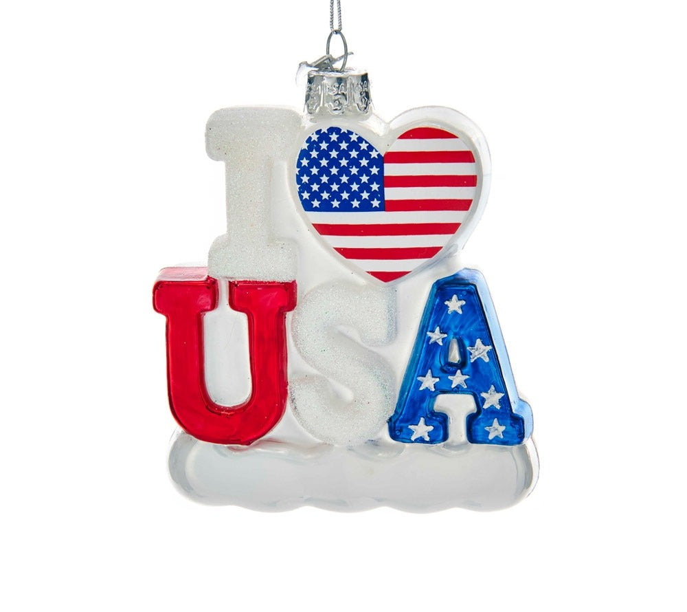 I Love USA als Weihnachtsbaumschmuck