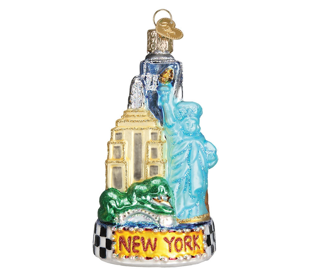 Weihnachtsbaumschmuck New York City online kaufen – Ornament mit Freiheitsstatue, Empire State & Central Park