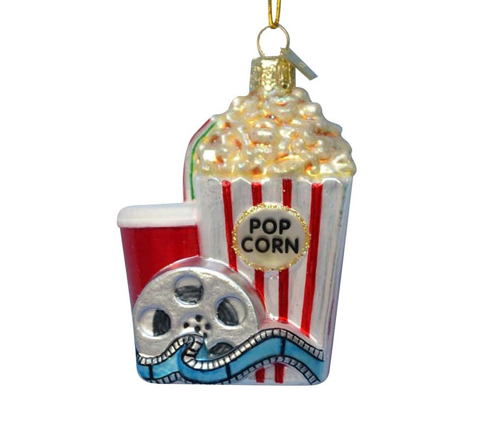 Popcorn and Movie Ornament