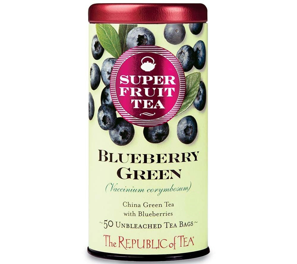 Blueberry Green Tea von The Republic of Tea - Superfruit (Metalldose mit 50 Beuteln)