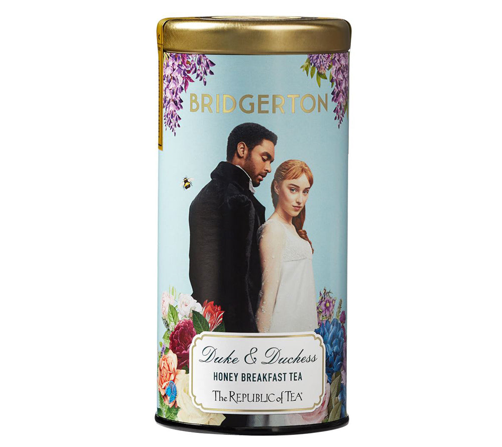 Bridgerton Duke & Duchess Honey Breakfast Tea von The Republic of Tea (Metalldose mit 36 Beuteln)