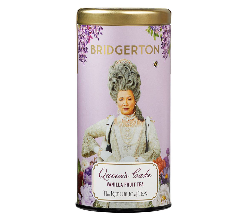 Bridgerton Queen's Cake Vanilla Fruit Tea von The Republic of Tea (Metalldose mit 36 Beuteln)