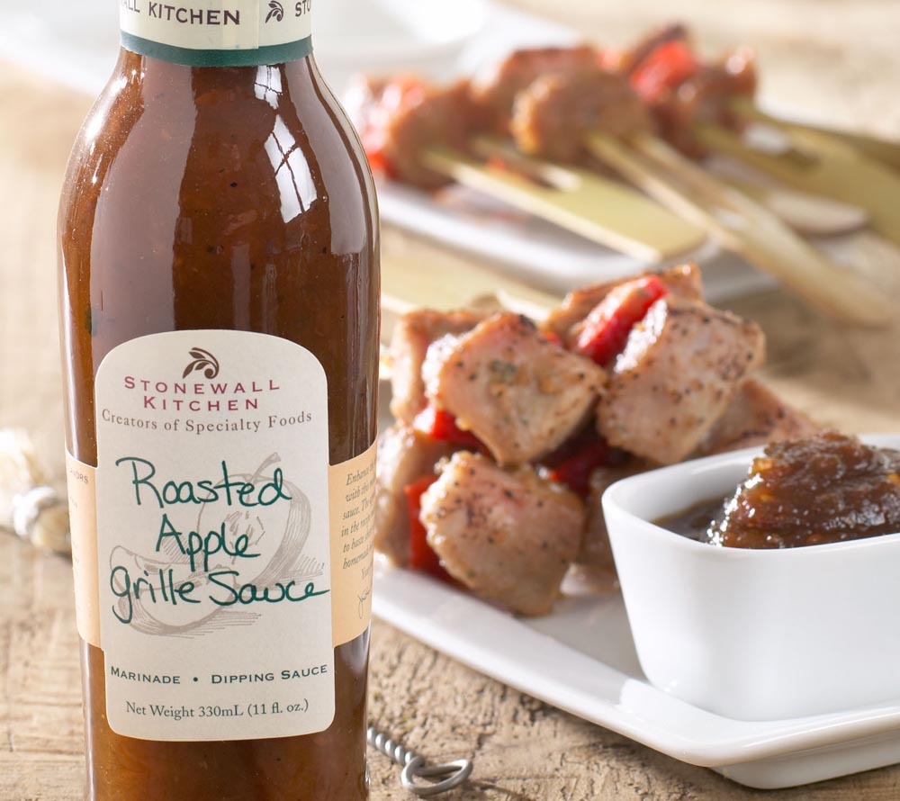 Roasted Apple Grille Sauce von Stonewall Kitchen ☆ mit langsam gerösteten Apfelscheiben ☆ feine Süße durch braunen Zucker ☆ Jetzt probieren!