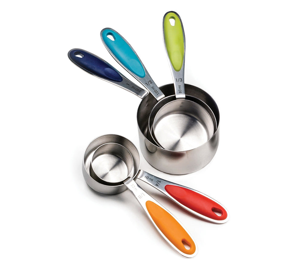 Robustes Messbecher-Set mit farbigen Griffen für Küche & Backen