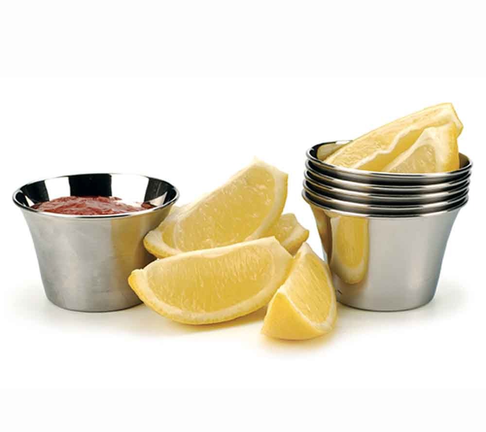 Silberner Becher für Saucen (1 Stück)