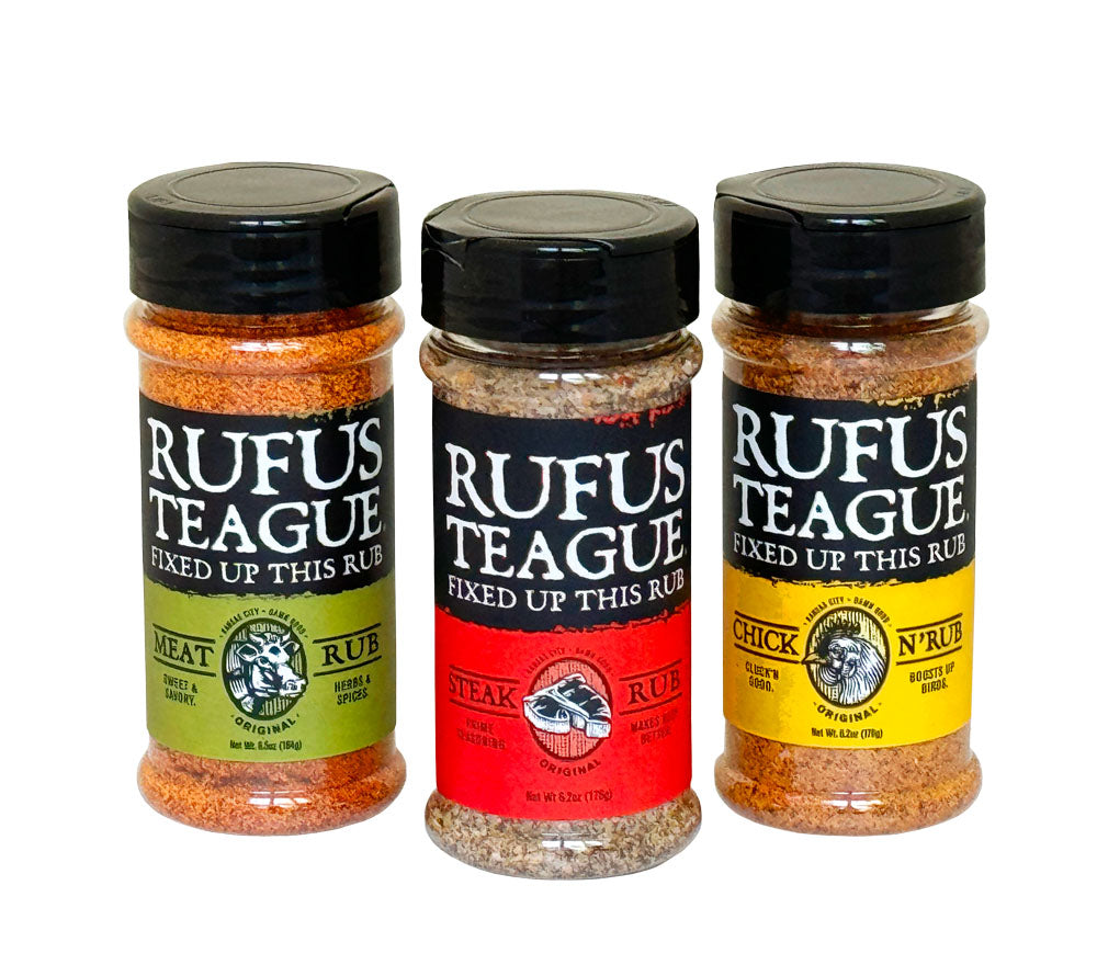 Rufus Teague Variety Rub Set - BBQ-Gewürzset mit 3 Sorten