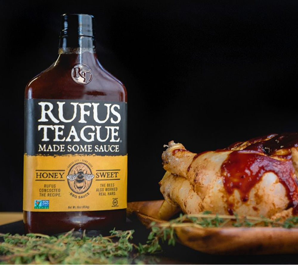 Honey Sweet BBQ-Sauce von Rufus Teague online bestellen – Rauchig-süß, ideal zum Grillen